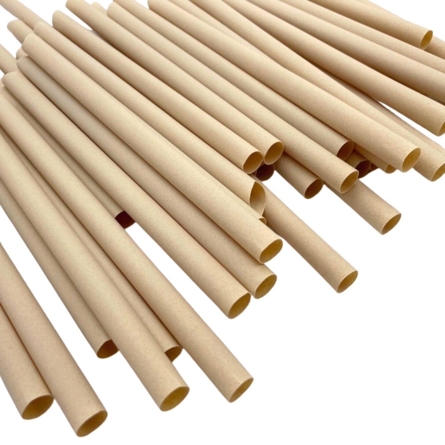 CORAL Bamboo Straws 12mm - 100% Compostable Plant-Based Bamboo Fiber, Durable, Eco Friendly, Biodegradable & Disposable, for Drinking