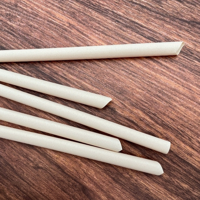 CORAL Bamboo Straws 12mm - 100% Compostable Plant-Based Bamboo Fiber, Durable, Eco Friendly, Biodegradable & Disposable, for Drinking