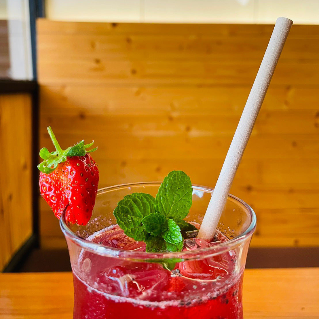 CORAL Bamboo Straws 8mm - 100% Compostable Plant-Based Bamboo Fiber, Durable, Eco Friendly, Biodegradable & Disposable, for Drinking