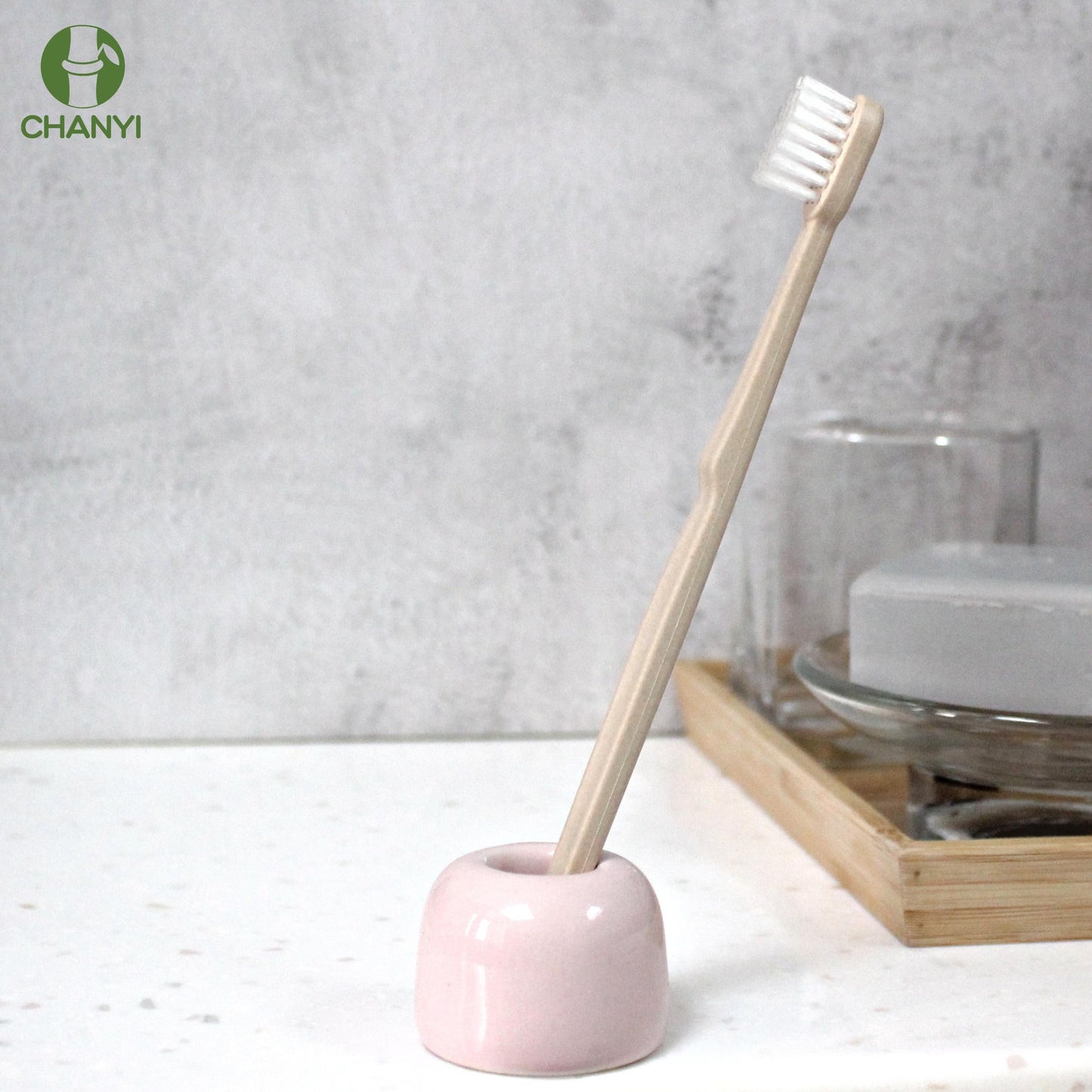 travel kit hotel eco-friendly compostable sustainable bamboo toothbrush natural bpa-free recyclable green soft bristles disposable manual dentist-approved toothbrushes 10 pcs - CHANYI eco